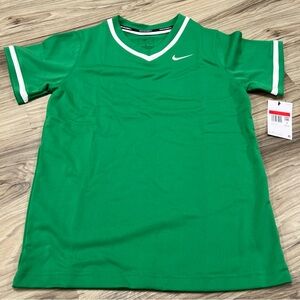 Nike Boys Baseball Green/White Pullover Jersey Boys Large DM3969-316  NWT